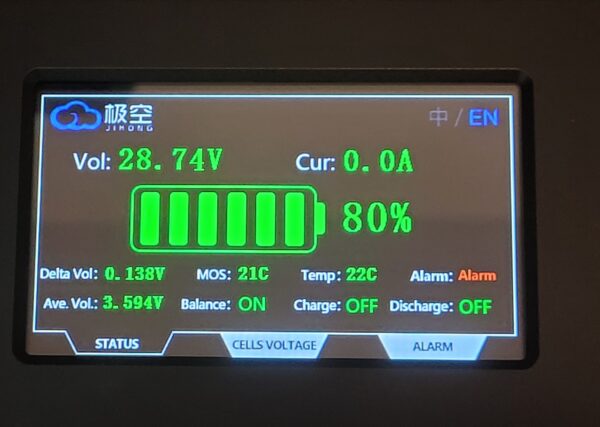 JKBMS 4.3 Inch LCD Touch Screen Monitor JK BMS LiFePO4 Li-ion LTO - Image 2