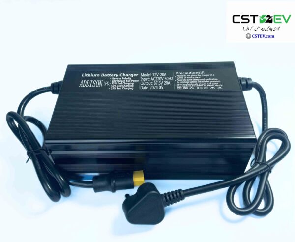 72V/17A 24S Lithium Iron Phosphate/Li Ion/Lead acid charger (87.6V)
