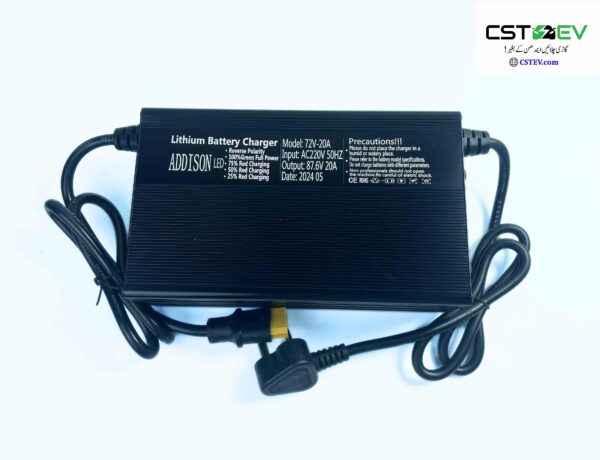 72V/17A 24S Lithium Iron Phosphate/Li Ion/Lead acid charger (87.6V) - Image 3